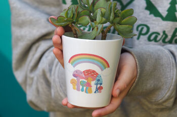 Personalised Rainbow Mushrooms Plant Pot, 3 of 6