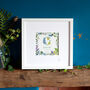 Personalised Baby Name Initial Wildflower Print, thumbnail 10 of 12