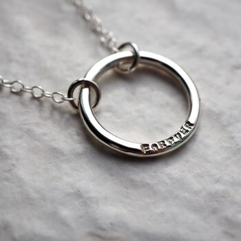 Personalised Hand Stamped Halo Necklace, 7 of 11