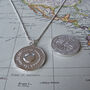 Sterling Silver Full Moon Graduation Or 21st Necklace, thumbnail 1 of 4