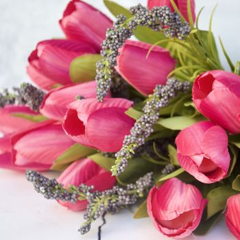 Everlasting Mid Pink Tulip Bouquet In Vase, 4 of 7
