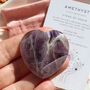 Amethyst Polished Heart For Peace And Clarity, thumbnail 4 of 7