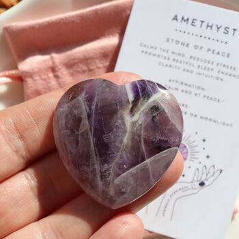 Amethyst Polished Heart For Peace And Clarity, 4 of 7