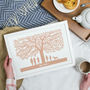 Personalised Family Tree Silhouette Print, thumbnail 7 of 8