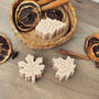 Beige Autumn Leaf Tea Light Candles Set Of Three, thumbnail 2 of 10