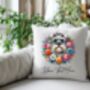 Personalised Schnauzer Summer Floral Dog Wreath Cushion And Mug Gift Bundle, thumbnail 4 of 4