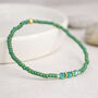 May Emerald Birthstone Beaded Bracelet, thumbnail 1 of 4