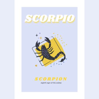 Scorpio Zodiac Print, 2 of 2