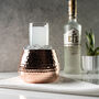 Handcrafted Hammered Copper Ice Bowl For Glasses, thumbnail 1 of 3