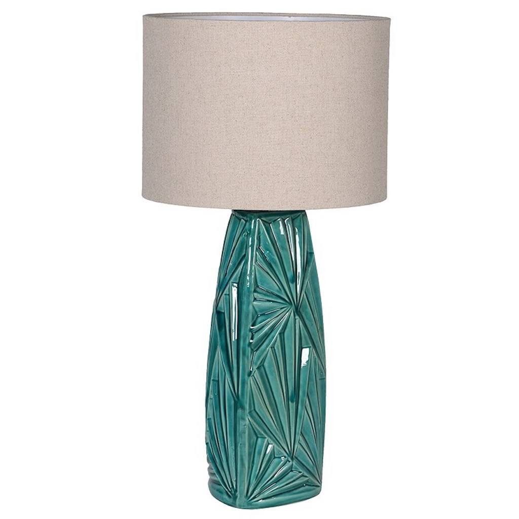 Green Palm Table Lamp By The Forest & Co