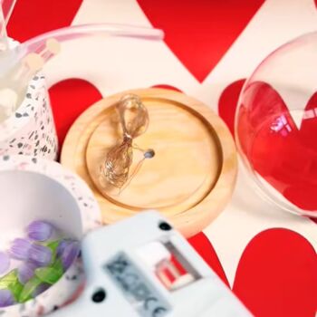 Personalised Faux Tulip LED Light Glass Dome, 4 of 6