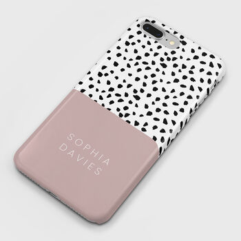 Personalised Light Pink Animal Pattern Phone Case, 2 of 6
