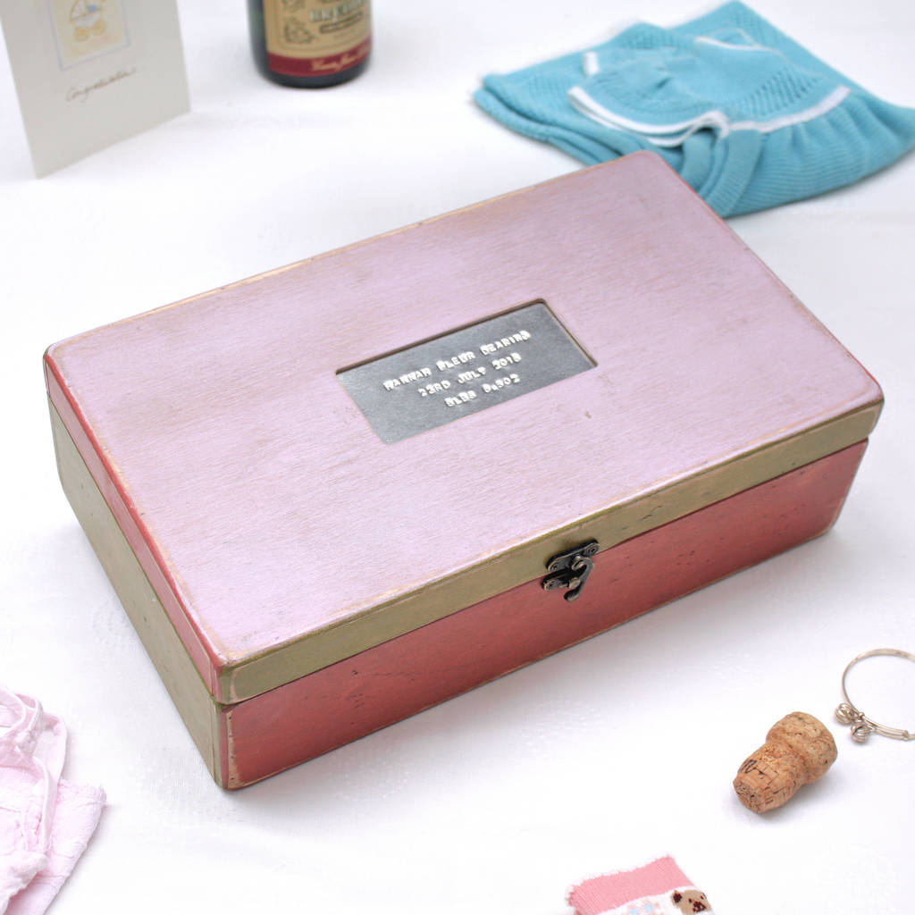 Personalised Baby Boy And Baby Girl Memory Box By Warner's End