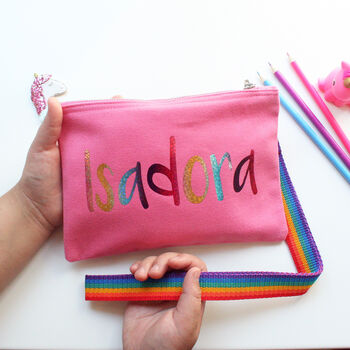 Personalised Unicorn Rainbow Bag For Girls, 4 of 6