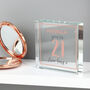 Rose Gold Birthday Personalised Crystal Token, thumbnail 5 of 7