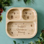 Personalised Christmas Bamboo Suction Plate, thumbnail 4 of 4