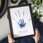 Personalised Handprint Print For Dad, thumbnail 1 of 4