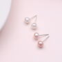 Sterling Silver Freshwater Pearl Ear Studs, thumbnail 1 of 5