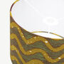 Mustard Yellow And Lime Waves African Print Lampshade, thumbnail 6 of 7