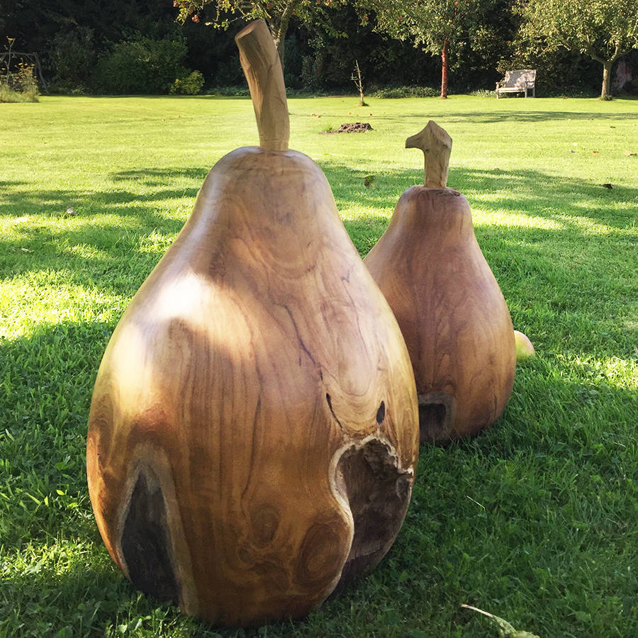 Wooden Pear Ornament By Blackdown Lifestyle | notonthehighstreet.com