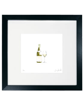 White Wine Print | Wine Lovers Gift Idea, 2 of 3