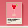 Strawberry Daiquiri Cocktail Print, thumbnail 1 of 7