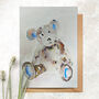 Set Of Hand Painted Teddy Bear Greetings Cards, thumbnail 3 of 4