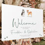 Wedding Welcome Sign Dogs, thumbnail 2 of 8