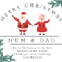 Christmas Candle Gift For Mum And Dad, Santa And Mrs. Claus Present For Parents, thumbnail 9 of 9