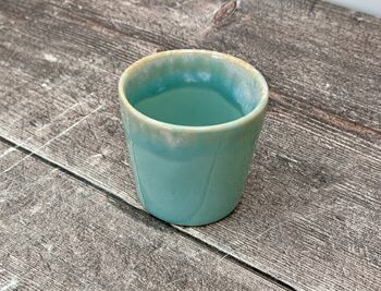 Turquoise Patterned Espresso Cup, 2 of 2