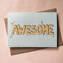 Awesome Graffiti Style Greeting Card, thumbnail 1 of 3