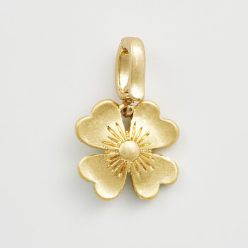 Gold Lucky Clover And Pearl Charm, 2 of 4