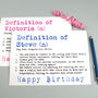 Personalised Definition Birthday Card, thumbnail 3 of 12
