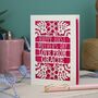 Personalised Papercut First Mother's Day Card, thumbnail 5 of 6