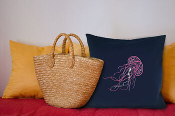 Jellyfish Cushion Beginners Embroidery Kit, 2 of 4