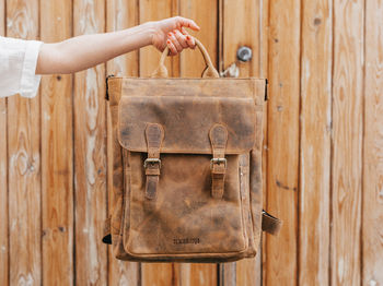 Leather Laptop Tote Backpack, 3 of 12