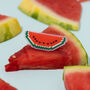 Make Your Own Watermelon Brooch Cross Stitch Kit, thumbnail 1 of 9