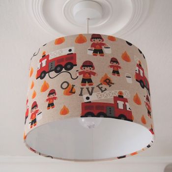 Child's Fire Engine Lampshade, 7 of 9