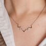 Sterling Silver Zig Zag Wave Geometric Necklace, thumbnail 8 of 8
