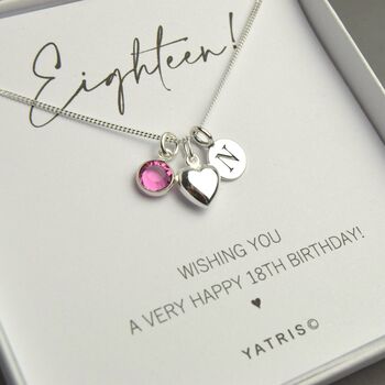 Sterling Silver 18th Birthday Necklace, 2 of 6