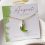 Peridot August Birthstone Necklace, thumbnail 3 of 10