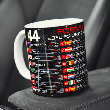 Formula 2026 Racing Calendar Mug Sf Edition Hamilton And Leclerc, 9 of 10