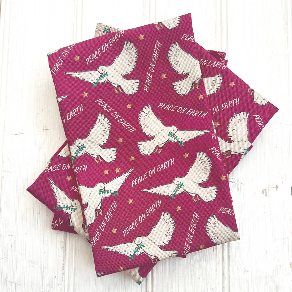 'Peace On Earth' Christmas Organic Cotton Tea Towel, 1 of 3