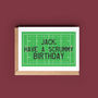 Personalised Rugby Birthday Card, thumbnail 1 of 2