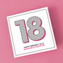 Happy 18th Birthday To A Wonderful Daughter Card, thumbnail 2 of 3
