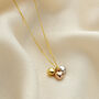 Mixed 9ct Gold Heart Charm Necklace, thumbnail 2 of 5
