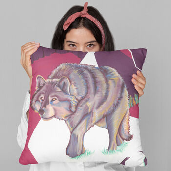 Wolf Animal Cushion, 9 of 12
