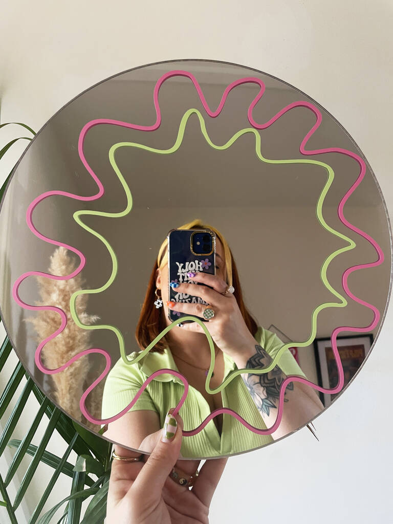 Squiggle Blob Mirror, 1 of 4