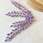 Lilac Crystal Leaf Headpiece, thumbnail 3 of 4