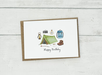 Personalised Camping Greetings Card, 3 of 5